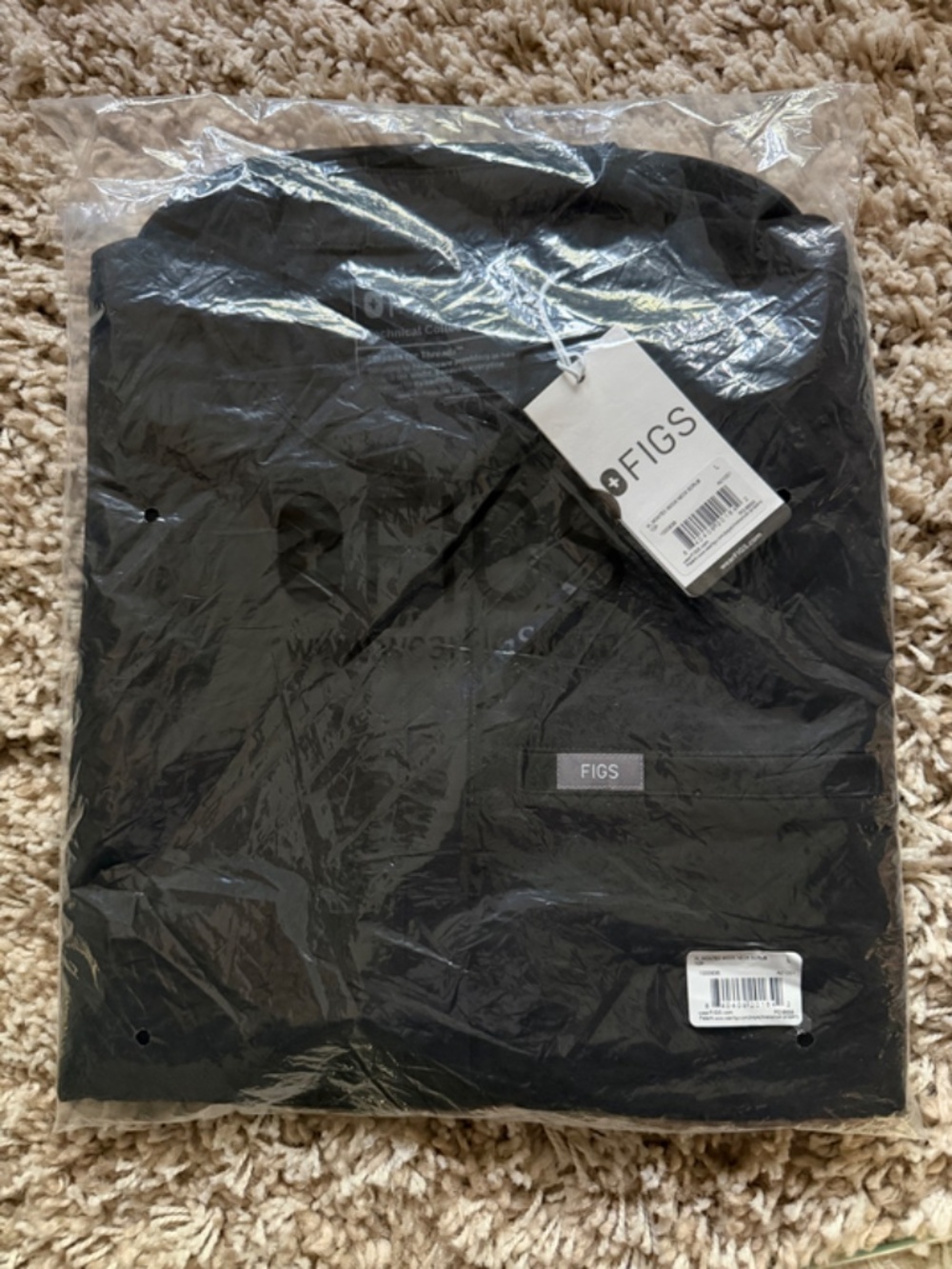 Figs - Women's Montex Scrub Top - Size L - Black - Picture 5 of 5